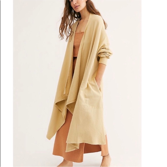 Free People beach red eye cardi in grasshopper - Picture 2 of 7